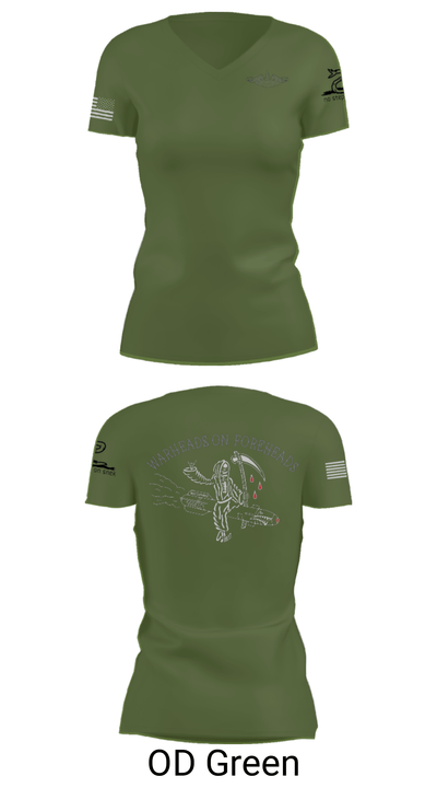 USS Florida Blue FT 52115851 Women's Short Sleeve V-neck Shirt - 28