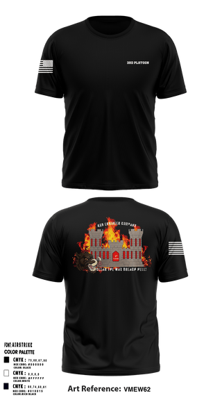 Short Sleeve Performance Shirt, 3rd Platoon, Army, Teamtime, Team time, sublimation, custom sports apparel, team uniforms, spirit wear, spiritwear, sports uniforms, custom shirts, team store, custom team store, fundraiser sports, apparel fundraiser