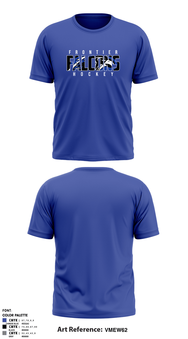 Short Sleeve Performance Shirt, Frontier Central Hockey, Hockey, Teamtime, Team time, sublimation, custom sports apparel, team uniforms, spirit wear, spiritwear, sports uniforms, custom shirts, team store, custom team store, fundraiser sports, apparel fundraiser