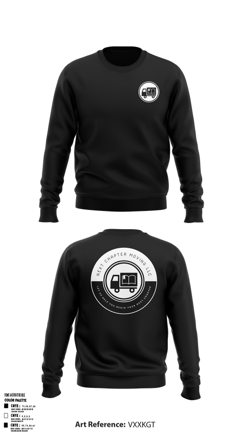 Crew Neck Sweatshirt, Next Chapter Moving LLC, , Teamtime, Team time, sublimation, custom sports apparel, team uniforms, spirit wear, spiritwear, sports uniforms, custom shirts, team store, custom team store, fundraiser sports, apparel fundraiser