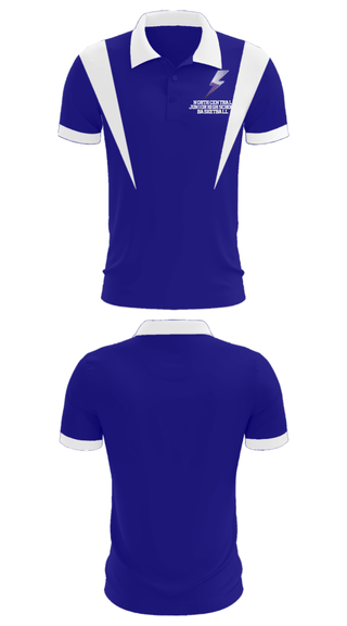 Short Sleeve Performance Polo, North Central Junior High School Basketball, Men's Basketball, Teamtime, Team time, sublimation, custom sports apparel, team uniforms, spirit wear, spiritwear, sports uniforms, custom shirts, team store, custom team store, fundraiser sports, apparel fundraiser