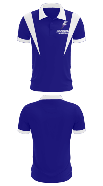 North Central Junior High School Basketball 17797958 Short Sleeve Performance Polo - 24