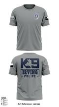 Irving Police K9 Unit 73761105 Short Sleeve Performance Shirt - 3