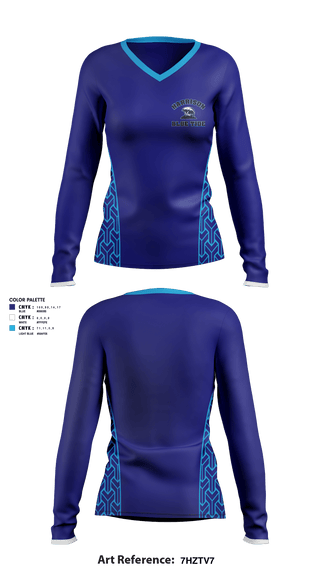 Women's Long Sleeve Vneck Shirt, Harrison High School Basketball, Women's Basketball, Teamtime, Team time, sublimation, custom sports apparel, team uniforms, spirit wear, spiritwear, sports uniforms, custom shirts, team store, custom team store, fundraiser sports, apparel fundraiser