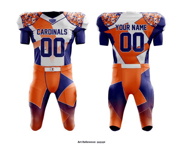 Football Jersey, Cardinals Football, Football, Teamtime, Team time, sublimation, custom sports apparel, team uniforms, spirit wear, spiritwear, sports uniforms, custom shirts, team store, custom team store, fundraiser sports, apparel fundraiser