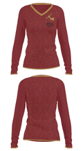 Roosevelt High School Soccer 72378964 Women's Long Sleeve V-neck Shirt - 24