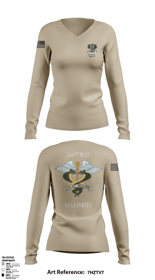 Women's Long Sleeve Vneck Shirt, , Army, Teamtime, Team time, sublimation, custom sports apparel, team uniforms, spirit wear, spiritwear, sports uniforms, custom shirts, team store, custom team store, fundraiser sports, apparel fundraiser