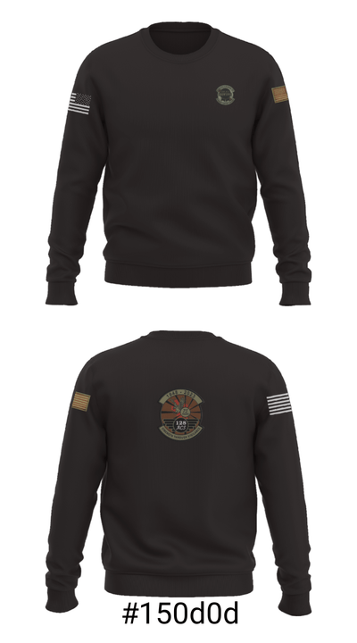 128th Air Control Squadron 4875965 Crew Neck Sweatshirt - 7