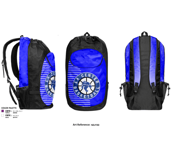 Gear Bag, La Center High School Basketball, Women's Basketball, Teamtime, Team time, sublimation, custom sports apparel, team uniforms, spirit wear, spiritwear, sports uniforms, custom shirts, team store, custom team store, fundraiser sports, apparel fundraiser