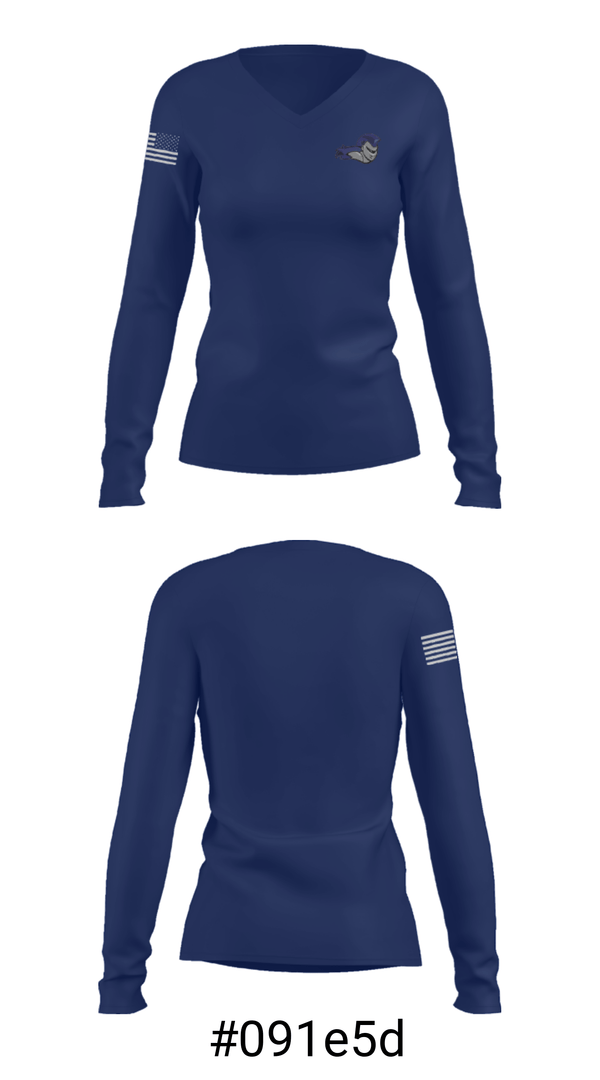 Women's Long Sleeve Vneck Shirt, Grand River Preparatory High School Bowling, Bowling, Teamtime, Team time, sublimation, custom sports apparel, team uniforms, spirit wear, spiritwear, sports uniforms, custom shirts, team store, custom team store, fundraiser sports, apparel fundraiser