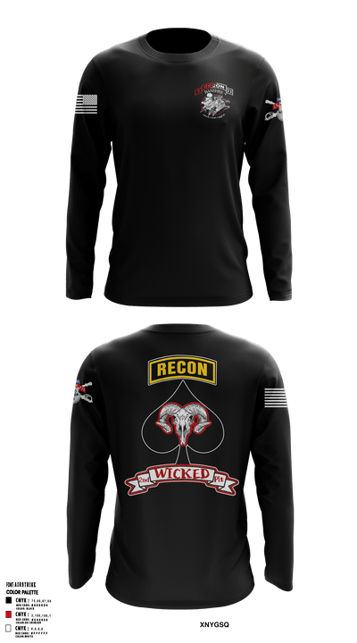 2nd PLT, B TRP, 3-71 CAV 84278801 Long Sleeve Performance Shirt - 2