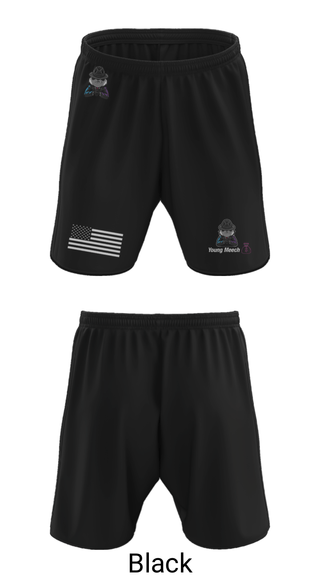 Athletic Shorts With Pockets, Young Meech, , Teamtime, Team time, sublimation, custom sports apparel, team uniforms, spirit wear, spiritwear, sports uniforms, custom shirts, team store, custom team store, fundraiser sports, apparel fundraiser