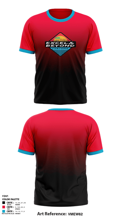 Excel & Beyond Coaching 7207155 Short Sleeve Performance Shirt - 2