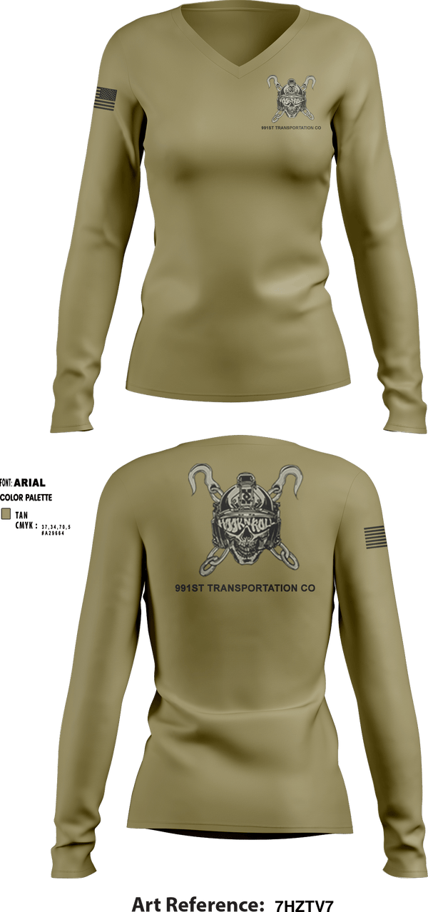 Women's Long Sleeve Vneck Shirt, , Army, Teamtime, Team time, sublimation, custom sports apparel, team uniforms, spirit wear, spiritwear, sports uniforms, custom shirts, team store, custom team store, fundraiser sports, apparel fundraiser