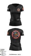 Engine Company 4 55189578 Women's Short Sleeve V-neck Shirt - 3
