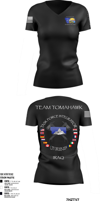 Women's Short Sleeve Vneck Shirt, 1889th RSG, Army, Teamtime, Team time, sublimation, custom sports apparel, team uniforms, spirit wear, spiritwear, sports uniforms, custom shirts, team store, custom team store, fundraiser sports, apparel fundraiser