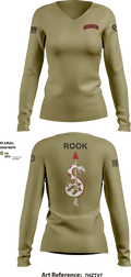 Rook 25414745 Women's Long Sleeve V-neck Shirt - 4
