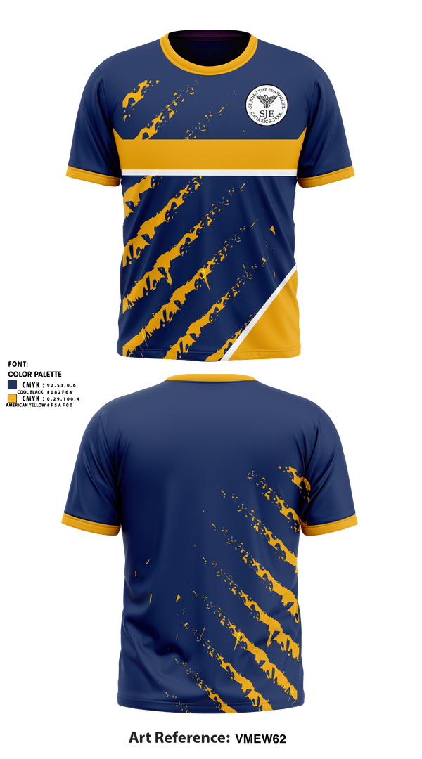 Short Sleeve Performance Shirt, St John The Evangelist School, Spirit Store, Teamtime, Team time, sublimation, custom sports apparel, team uniforms, spirit wear, spiritwear, sports uniforms, custom shirts, team store, custom team store, fundraiser sports, apparel fundraiser