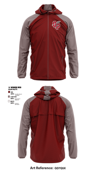 Windbreaker, Orangeburg Preparatory School, Spirit Store, Teamtime, Team time, sublimation, custom sports apparel, team uniforms, spirit wear, spiritwear, sports uniforms, custom shirts, team store, custom team store, fundraiser sports, apparel fundraiser
