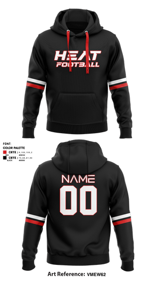 Hoodie, Gulf Coast Heat Flag Football, Football, Teamtime, Team time, sublimation, custom sports apparel, team uniforms, spirit wear, spiritwear, sports uniforms, custom shirts, team store, custom team store, fundraiser sports, apparel fundraiser