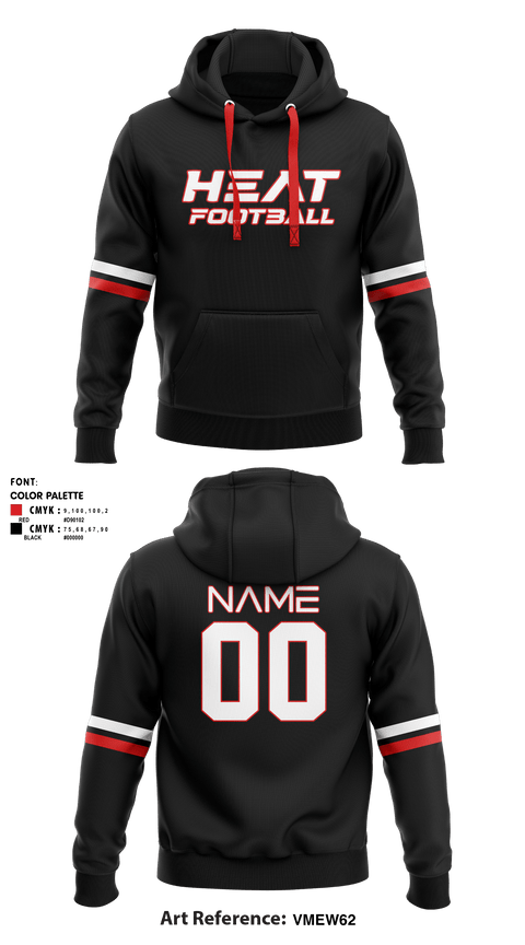 Hoodie, Gulf Coast Heat Flag Football, Football, Teamtime, Team time, sublimation, custom sports apparel, team uniforms, spirit wear, spiritwear, sports uniforms, custom shirts, team store, custom team store, fundraiser sports, apparel fundraiser