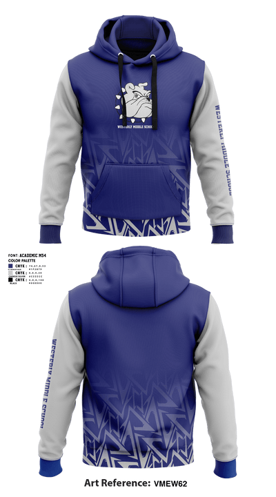 Westerly Middle School Basketball 95403838 Hoodie - 1