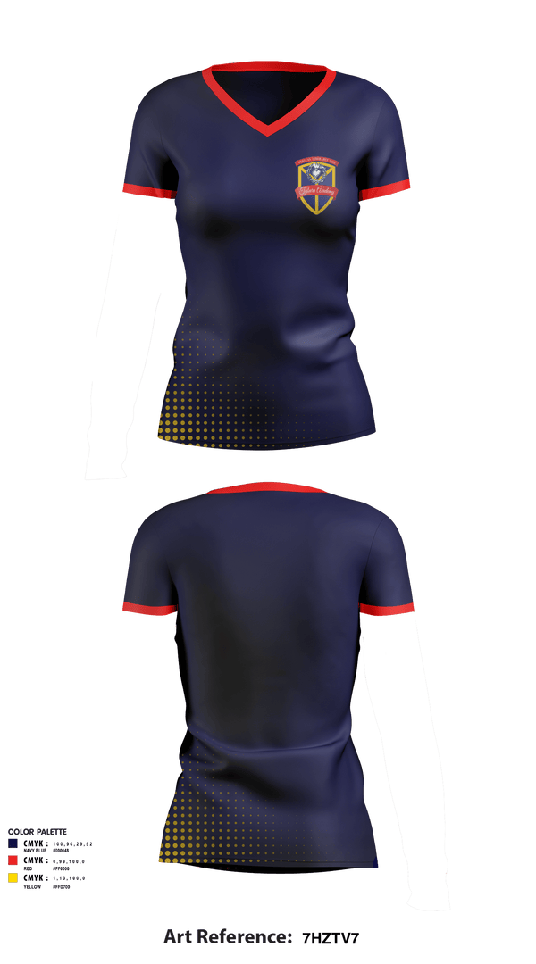 Women's Short Sleeve Vneck Shirt, Tyburn Academy Of Mary Immaculate, Spirit Store, Teamtime, Team time, sublimation, custom sports apparel, team uniforms, spirit wear, spiritwear, sports uniforms, custom shirts, team store, custom team store, fundraiser sports, apparel fundraiser