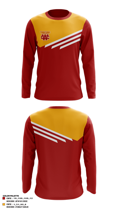 Whittier Christian High School 9909221 Long Sleeve Performance Shirt - 1