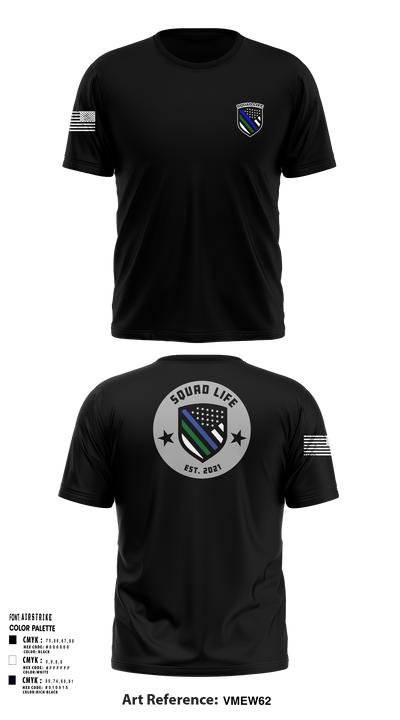 Squad life 32866538 Short Sleeve Performance Shirt - 2