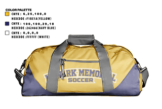Duffle Bag, Newark Memorial High School Soccer, Men's Soccer, Teamtime, Team time, sublimation, custom sports apparel, team uniforms, spirit wear, spiritwear, sports uniforms, custom shirts, team store, custom team store, fundraiser sports, apparel fundraiser