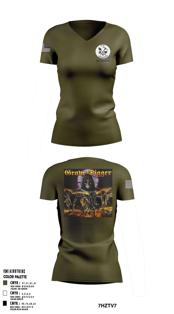 Women's Short Sleeve Vneck Shirt, , Army, Teamtime, Team time, sublimation, custom sports apparel, team uniforms, spirit wear, spiritwear, sports uniforms, custom shirts, team store, custom team store, fundraiser sports, apparel fundraiser