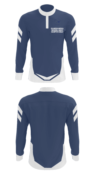 Kamehameha School-Maui Campus Golf 44594344 Quarter Zip Jacket - 12