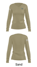 Crime Scene Unit 72242285 Women's Long Sleeve V-neck Shirt - 41
