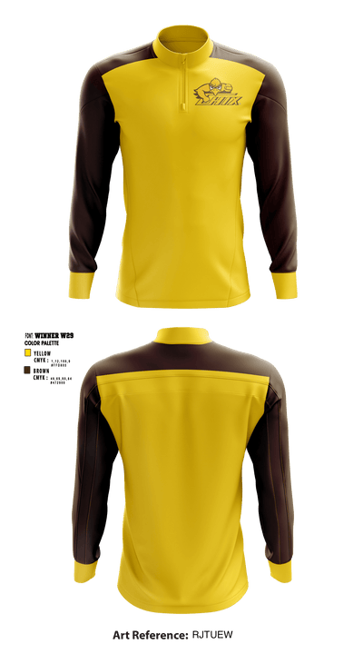 Zeeland East High School Cheer 15637489 Quarter Zip Jacket - 1