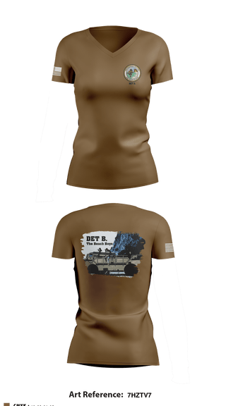 Women's Short Sleeve Vneck Shirt, Beach Master Unit Two 44478017, Navy, Teamtime, Team time, sublimation, custom sports apparel, team uniforms, spirit wear, spiritwear, sports uniforms, custom shirts, team store, custom team store, fundraiser sports, apparel fundraiser