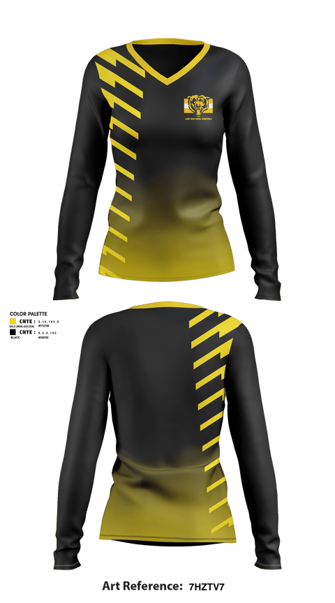 Women's Long Sleeve Vneck Shirt, Leroy High School Basketball, Women's Basketball, Teamtime, Team time, sublimation, custom sports apparel, team uniforms, spirit wear, spiritwear, sports uniforms, custom shirts, team store, custom team store, fundraiser sports, apparel fundraiser
