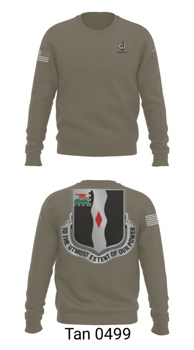 3rd Battalion 60th infantry Regiment River Raiders 94205182 Crew Neck Sweatshirt - 34