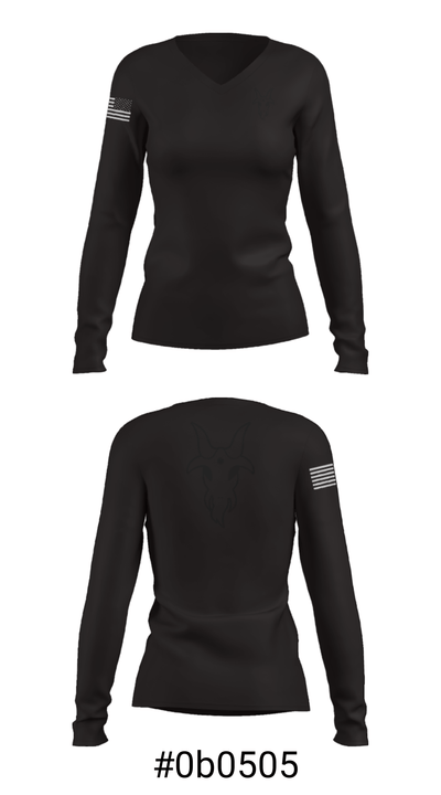 3112 75885403 Women's Long Sleeve V-neck Shirt - 36
