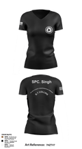 227TH ICTC 58487744 Women's Short Sleeve V-neck Shirt - 3