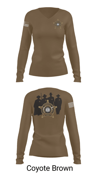 Women's Long Sleeve Vneck Shirt, , Police, Teamtime, Team time, sublimation, custom sports apparel, team uniforms, spirit wear, spiritwear, sports uniforms, custom shirts, team store, custom team store, fundraiser sports, apparel fundraiser