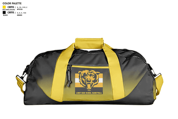 Duffle Bag, Leroy High School Basketball, Women's Basketball, Teamtime, Team time, sublimation, custom sports apparel, team uniforms, spirit wear, spiritwear, sports uniforms, custom shirts, team store, custom team store, fundraiser sports, apparel fundraiser
