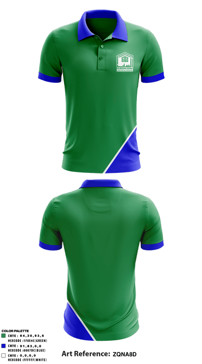 AlMadni Home 86148174 Short Sleeve Performance Polo - 1