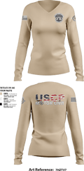 MOTOR UNIT 1828 8601121 Women's Long Sleeve V-neck Shirt - 1