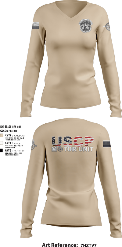 MOTOR UNIT 1828 8601121 Women's Long Sleeve V-neck Shirt - 1