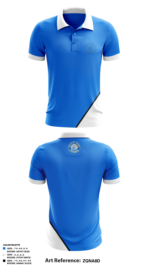 Short Sleeve Performance Polo, Coastal Crush Fitness, , Teamtime, Team time, sublimation, custom sports apparel, team uniforms, spirit wear, spiritwear, sports uniforms, custom shirts, team store, custom team store, fundraiser sports, apparel fundraiser