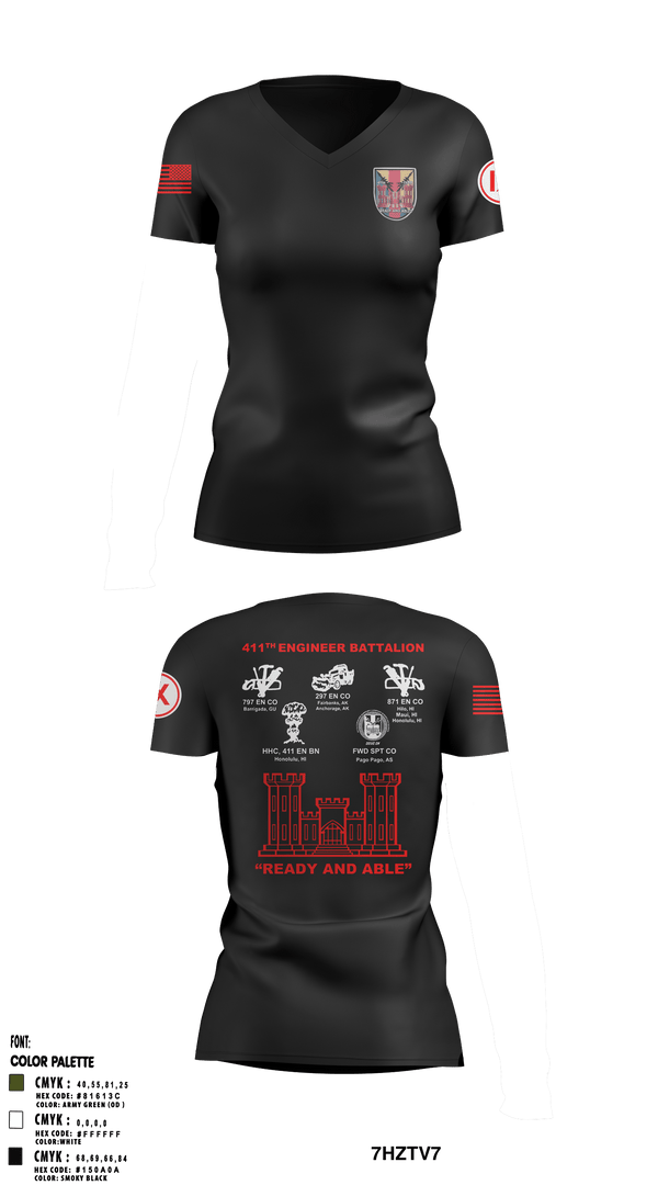 Women's Short Sleeve Vneck Shirt, , Army, Teamtime, Team time, sublimation, custom sports apparel, team uniforms, spirit wear, spiritwear, sports uniforms, custom shirts, team store, custom team store, fundraiser sports, apparel fundraiser