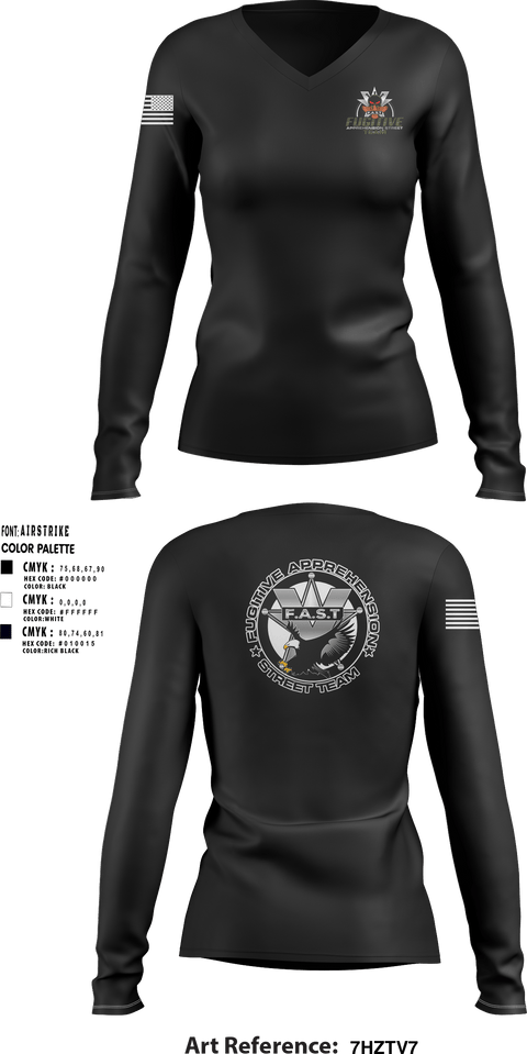 Women's Long Sleeve Vneck Shirt, , Police, Teamtime, Team time, sublimation, custom sports apparel, team uniforms, spirit wear, spiritwear, sports uniforms, custom shirts, team store, custom team store, fundraiser sports, apparel fundraiser