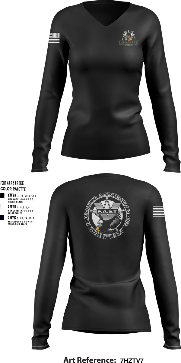 Women's Long Sleeve Vneck Shirt, , Police, Teamtime, Team time, sublimation, custom sports apparel, team uniforms, spirit wear, spiritwear, sports uniforms, custom shirts, team store, custom team store, fundraiser sports, apparel fundraiser