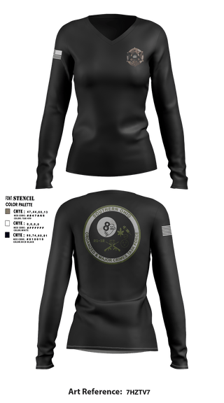 Women's Long Sleeve Vneck Shirt, , Police, Teamtime, Team time, sublimation, custom sports apparel, team uniforms, spirit wear, spiritwear, sports uniforms, custom shirts, team store, custom team store, fundraiser sports, apparel fundraiser