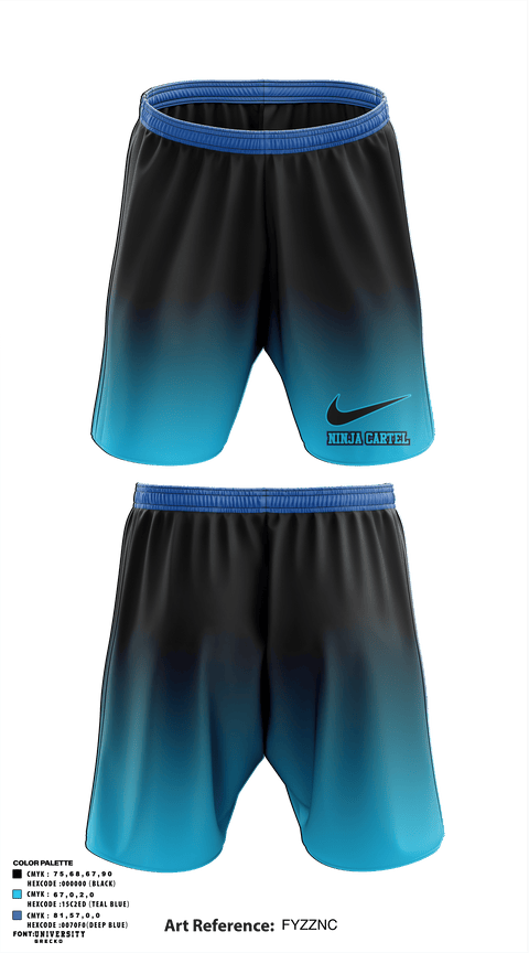 Athletic Shorts With Pockets, Ninja Cartel, Tennis, Teamtime, Team time, sublimation, custom sports apparel, team uniforms, spirit wear, spiritwear, sports uniforms, custom shirts, team store, custom team store, fundraiser sports, apparel fundraiser